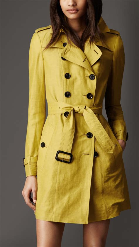 burberry blazer mustard yellow|Burberry coats for women.